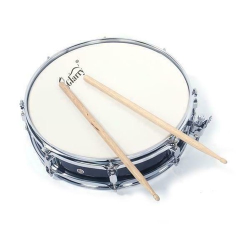 13x3.5” Professional Acoustic Snare Drum Percussion W/Drumsticks&Strap Set Black - Picture 2 of 10