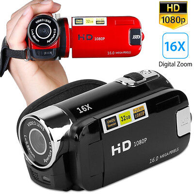 1080P Handheld Video Camcorder 16x Digital Zoom Camera for Kids w/ COMS  Sensor
