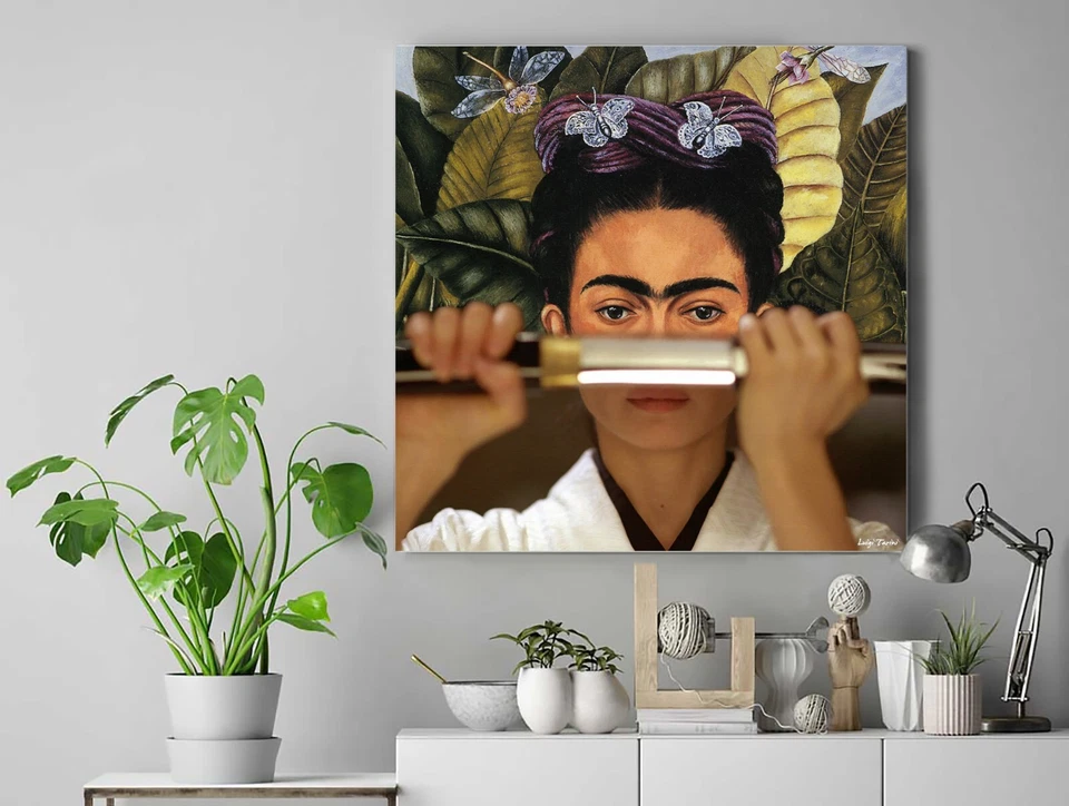 Kill Bill's O-Ren Ishii y Frida Kahlo - Impresión Póster Lienzo Obra de Arte Foto 2 de 4