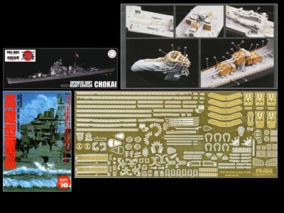 Japanese Navy Heavy Cruiser Chokai Full Hull Model (with Etching Parts) FH-26 EX