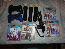 PS3 Move controllers and Move camera PS3 standard remotes 4 Games