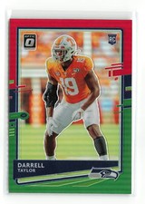 DARRELL TAYLOR #P-286 RC 2020 PANINI DONRUSS SEAHAWKS RED GREEN ROOKIE
