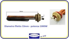 Resistenza 1000W 1Pollice 160mm Filetto Interno Caldaia Ferro da Sito Stiratrice