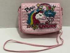 PINK UNICORN QUILTED SHOULDER HANDBAG PURSE CHILD ADULT SPARKLE