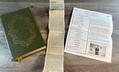 Special Edition of Magna Charta: Historical Essay King John 1982 Legal Classics