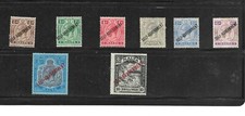 Malta ( King George V ) 19.22 Set of 8 Stamps Overprinted WM 4 Lightly Hinged