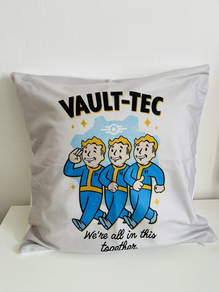 Fallout Vault-Tec Style Velvet Cushion Cover NEW Size: 50.8cm x 50.8cm - Image 2 of 4