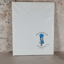 VINTAGE HOLLY HOBBIE MEMO PLANNER COVER - TAKE TIME TO WRITE - CIRCA 1974