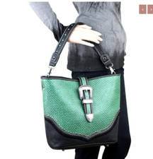 Concealed Carry Ccw Gun Handbag Trinity Ranch Usa Trinity Buckle Black Turquoise
