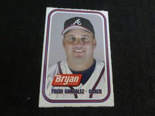 2003 Bryan Perforated Atlanta Braves Fredi Gonzalez