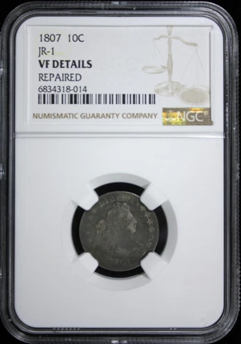 1807 Draped Bust Dime JR-1 NGC VF Details (2532171)