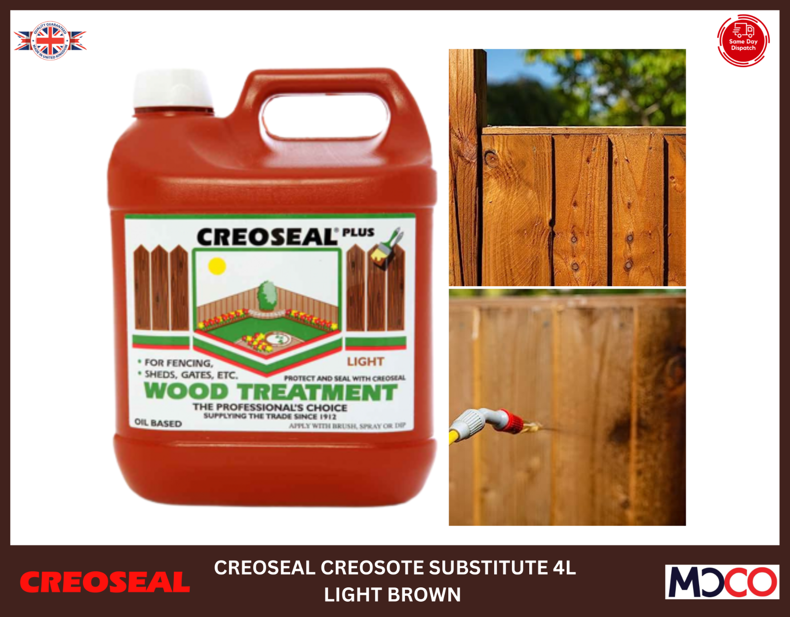 Creoseal Light&Dark Brown Oil Based Fence Timber Paint Creocote creosote Sub 4L eBay