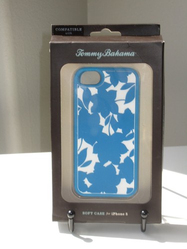 Tommy Bahama Blue Flowers Silicone Soft Case Apple iPhone 5 5s SE 1st Generation - Photo 2 sur 5