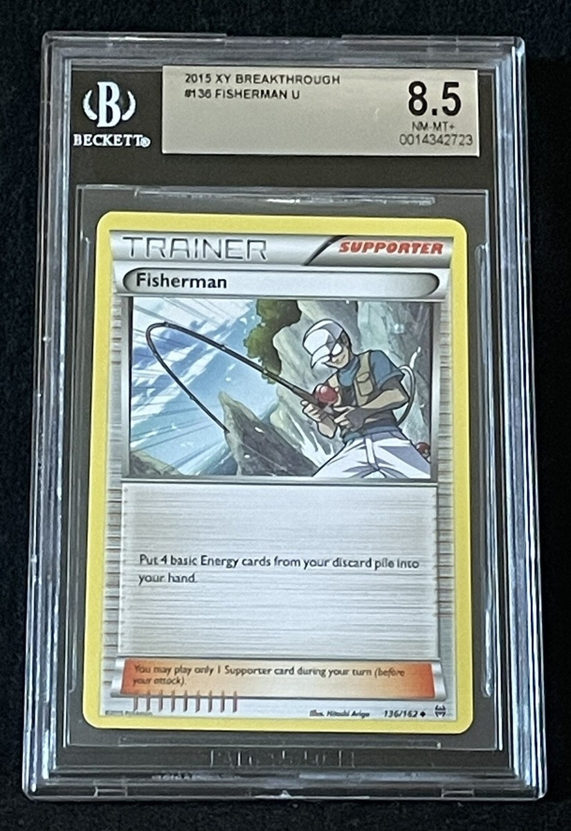 ポケモンカード　Fisherman 英語版 POKEMON RARE Graded 2015 XY Breakthrough Fisherman Card #136 BGS