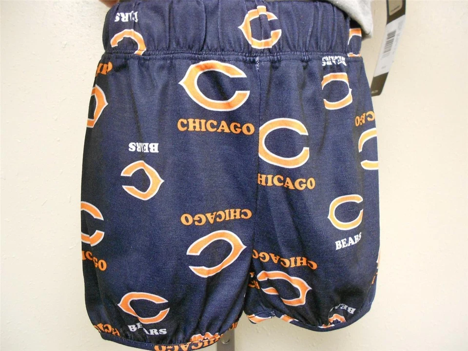 NEW Chicago Bears GIRLS TODDLERS 3T NFL Team Apparel 2 Piece Pajama Set - Image 4 of 4