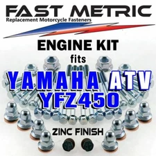 Yamaha YFZ450 ATV Engine Rebuild Bolt Kit | FACTORY style ZINC Fasteners