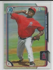 Victor Alcantara LA Angels 2015 Bowman Chrome Prospect Refractor 398/499