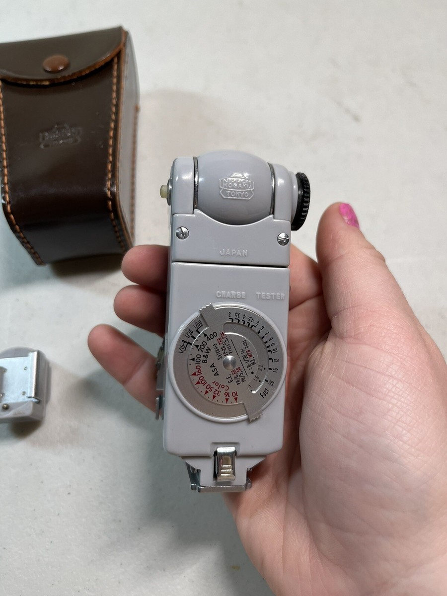 Flash Ventilateur Nikon Nippon Kogaku Tokyo Vintage - Avec étui Cuir D'origine