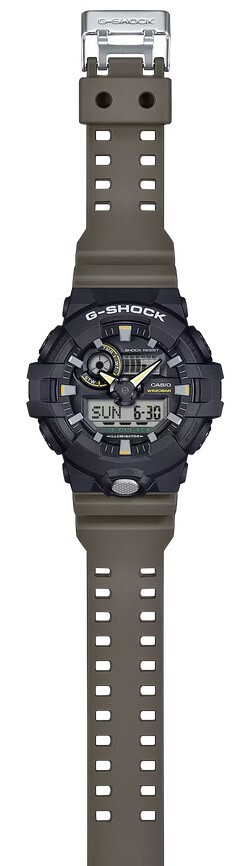Casio G-Shock GA710TU-1A3 Utilitarian Style Black and Beige