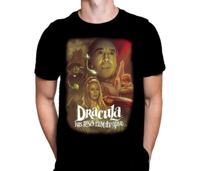 Dracula Risen From Grave - T-Shirt - Sizes S - 5XL -Classic Horror Hammer