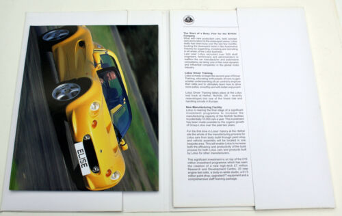 Lotus Elise, Esprit u. M250 - Pressemappe vom Genfer Salon 2000, 14 Pressefotos - Picture 1 of 11