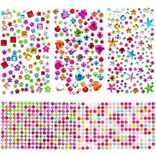 880pcs Gem Stickers Rhinestones for Crafts - Self Adhesive Jewels Stickers,