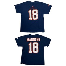 Denver Broncos T-Shirt Men's Medium Navy Blue NFL Football Peyton Manning 18