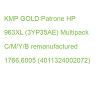 Kmp Gold Patrone Hp 963XL (3YP35AE) Multipack C/M/Y/B Remanufactured 1766,6005