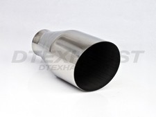 Stainless Steel Exhaust Tip Slant Cut 2.25 Inlet 4 Outlet 7 Long Stainless Steel Exhaust Tip Slant Cut 2.25 Inlet 4 Outlet 7 Long