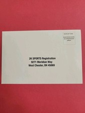 PlayStation 2k Sports Registration Card Insert