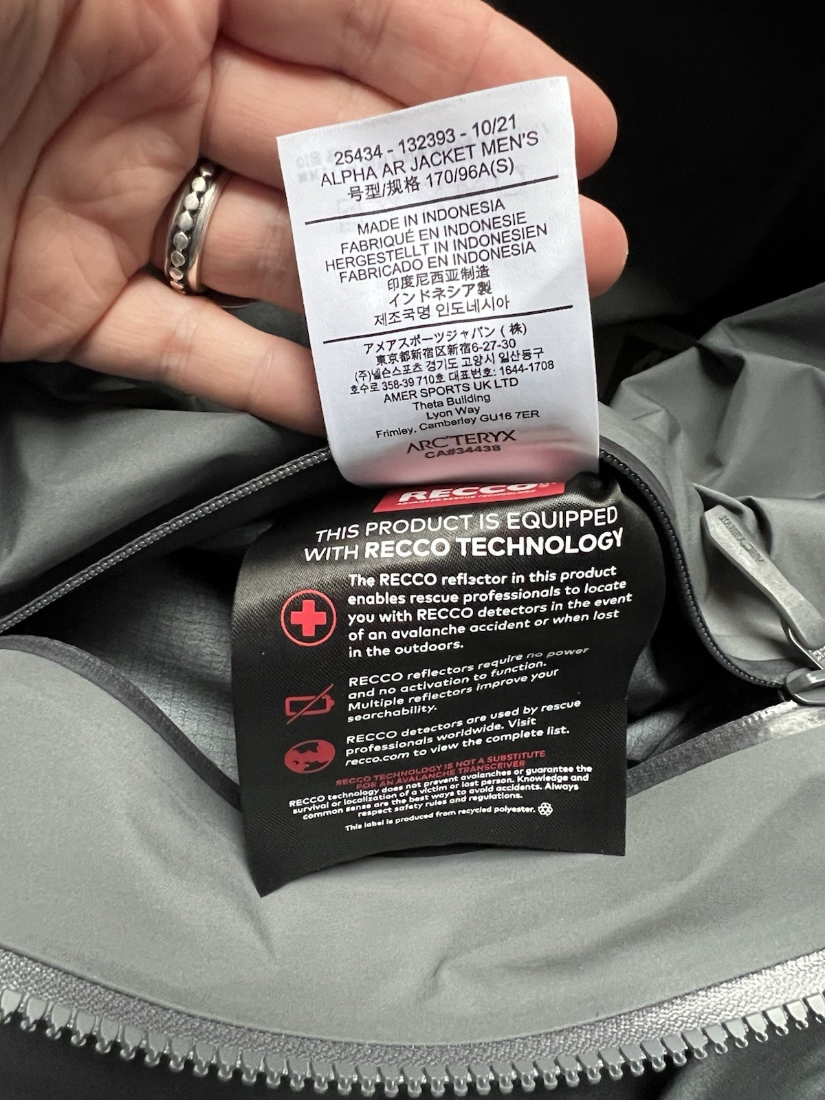 Arc'teryx Alpha AR Men's Gore-Tex Pro Jacket Size Small image 6
