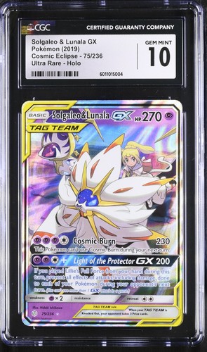 Solgaleo & Lunala-GX graded CGC 10 for sale on eBay