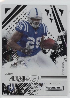 2009 Donruss Rookies & Stars Longevity Parallel Holofoil 73/99 Joseph Addai 0l1