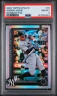 AARON JUDGE RAINBOW FOIL #86 YANKEES LEGENDS BABE RUTH 2025 TOPPS UPDATE PSA 8