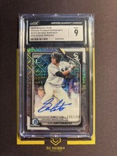 2024 Bowman Draft 1ST Pro. HTA Choice Ref. Auto 150/150 Sam Antonacci CGC9 FCZX