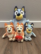 Lot of 4 Bluey and Bingo Plush Cartoon Stuffed Animal