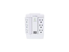 CyberPower CSP600WSURC2 6-Outlet Swivel Professional Surge Protector Wall Tap