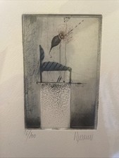 Radierung Josef Werner Auflage 16/100 Signiert