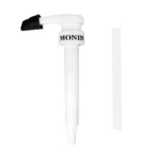Monin White Plastic Pump 1 liter Monin 1 liter syrup bottle P240
