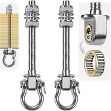 Heavy Duty Swing Hangers with Silent Bearings, 1500LB Capacity Stainless Stee...