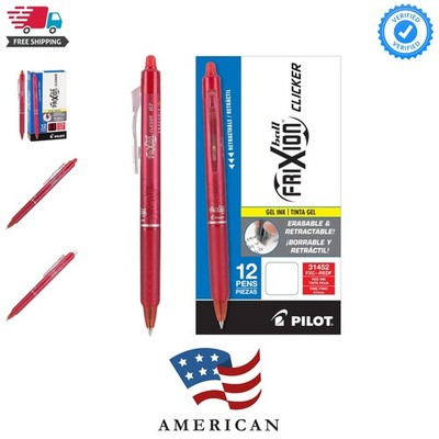 FriXion Clicker Erasable, Refillable & Retractable Gel Ink Pens, Fine Point, ...