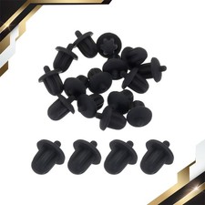 15pcs 6.35mm Audio Jack Port Duct Cover PC DVD Plugs Caps Silicone Black