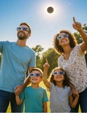 Set 15 2 Packs of Solar Eclipse Glasses AAS Approved 2024 - 5.6 x 1.7 inch Black