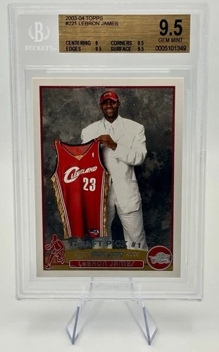 2003-2004 Topps LeBron James Rookie BGS 9.5