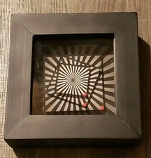 Clever Clocks Squares Handmade California 5.75" x 5.75" Signed Serial # Working