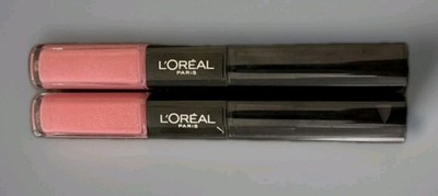 2 Pack L'Oreal Infallible Pro Last Lipstick 2 Step 113 Flamboyant Flamingo NEW