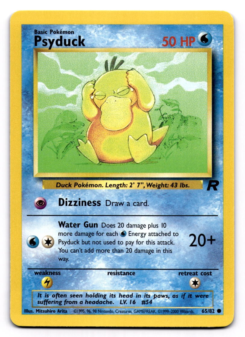 Psyduck Common Team Rocket 65/82 NM