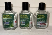 Desert Essence Tea Tree Oil 100% Australian 1 oz Liquid X 3 lot