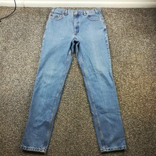 Vintage 1999 Levis Jeans 36x34 512 Slim Fit Tapered Leg Blue USA Made