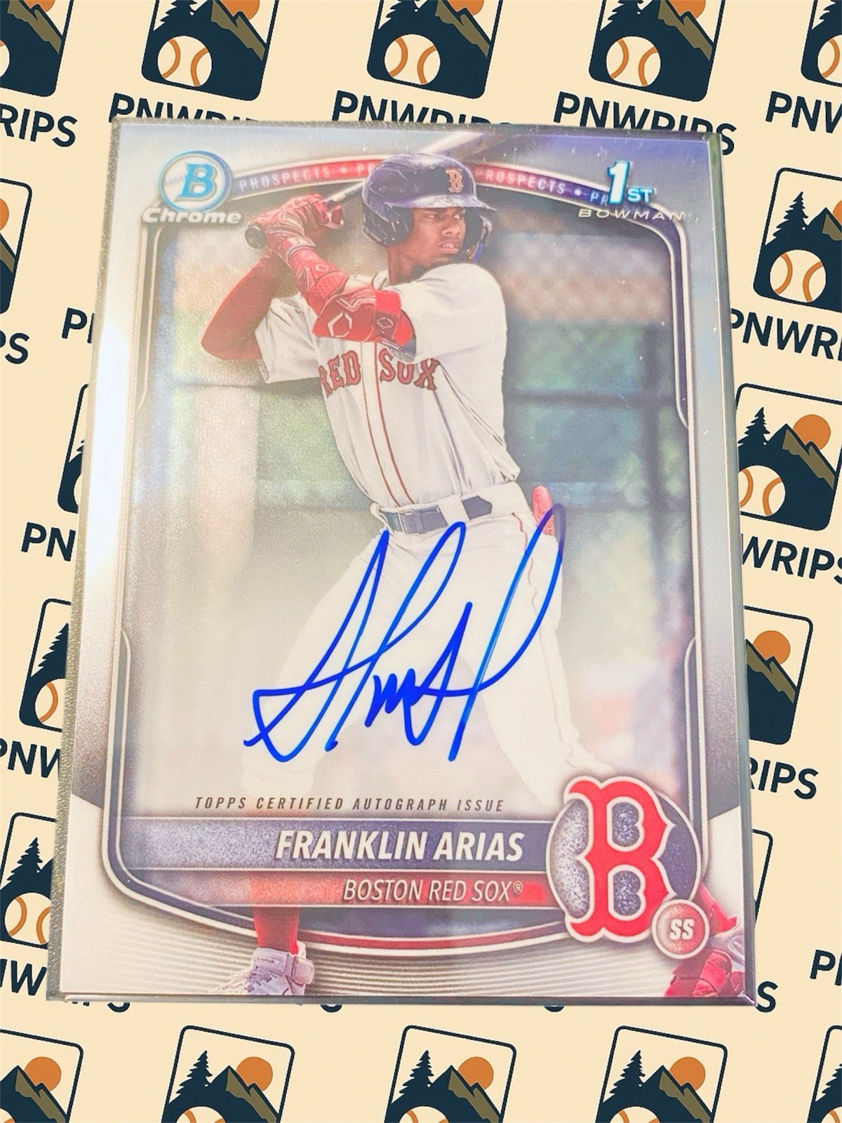 2025 Bowman - Chrome Prospect Autographs Franklin Arias #CPA-FA (AU, RC)